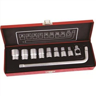 10vnt 1/2'' Dr. Socket veržliarakčių rinkinys